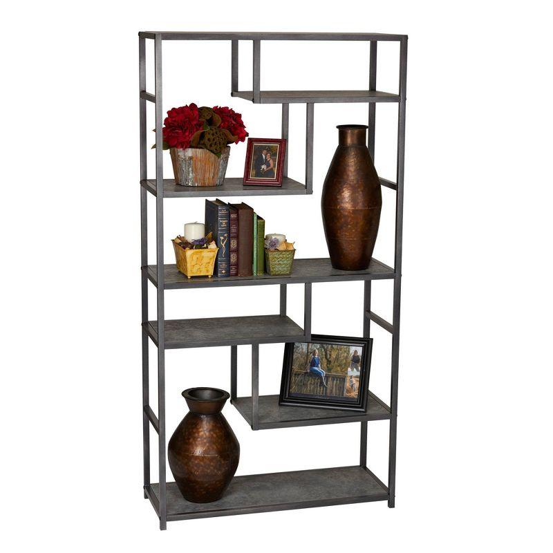 Household Essentials 65" Jamestown Tall 6 Shelf Bookshelf