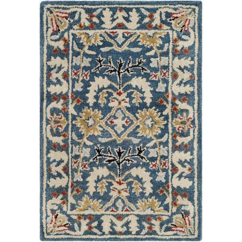 Antiquity AT64 Hand Tufted Accent Rug - Dark Blue/Multi - 2'x3' - Safavieh.