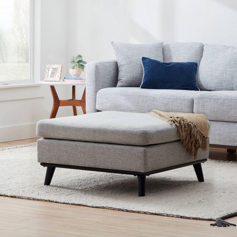 Wade Logan® Crampton Upholstered Ottoman