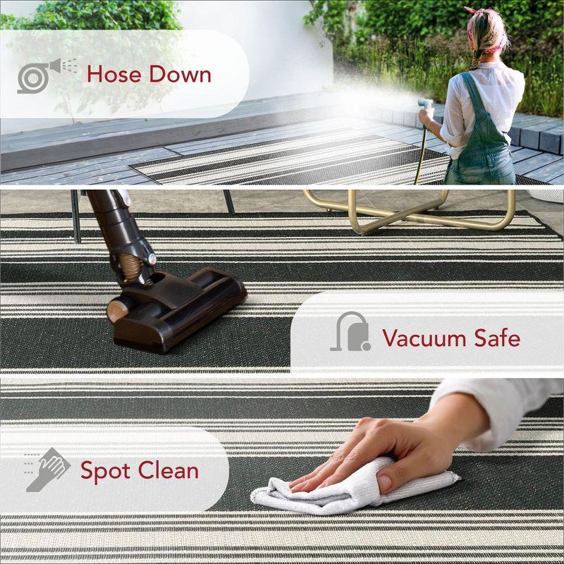 Romy Striped Indoor/Outdoor Area Rug