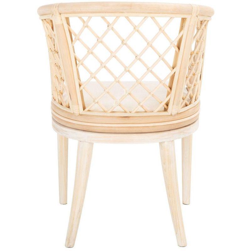 Carlotta Arm Chair - SEA4013 - Natural/White Washed - Safavieh
