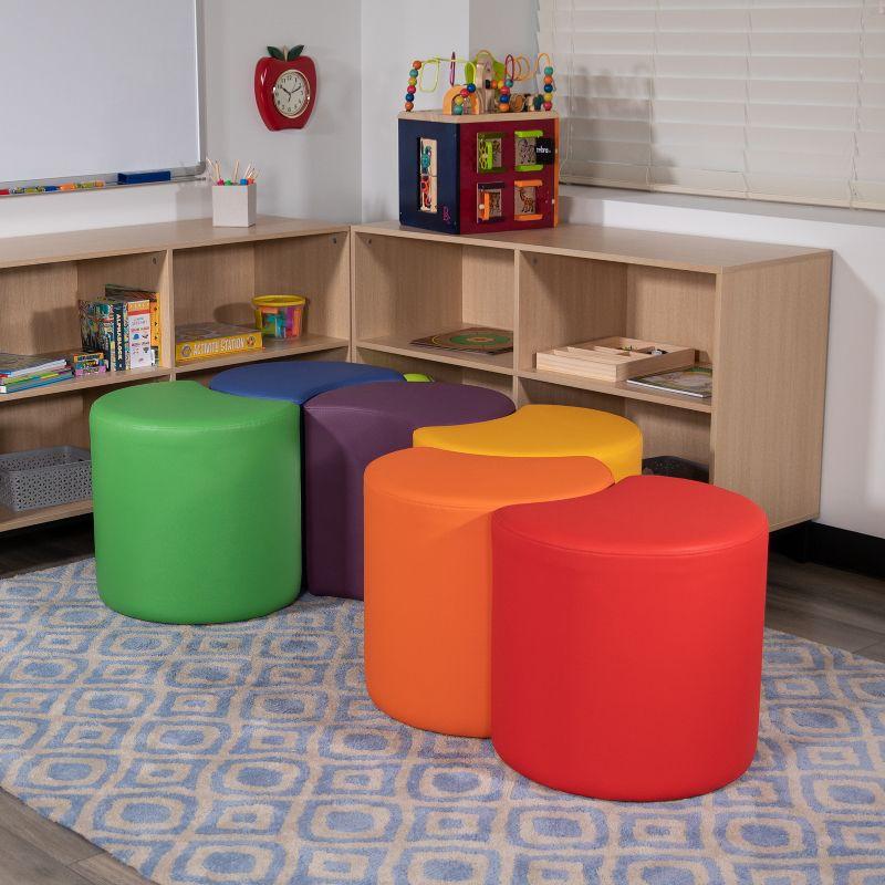 Nicholas Soft Seating Flexible Moon for Classrooms - 12" Seat Height