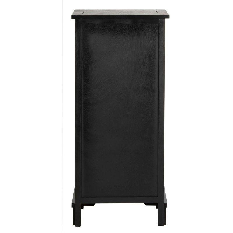 Connery Cabinet - Distressed Black - Safavieh.