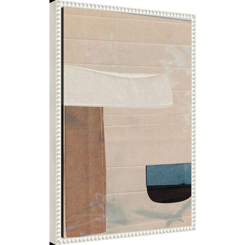 16"x23" Sauna Serenity by Dan Hobday Framed Canvas Wall Art Print White - Amanti Art: Modern Lithograph, Vertical Display