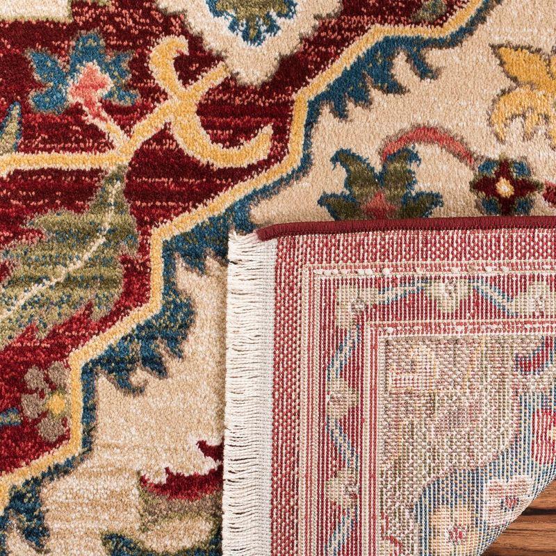 Kashan KSN304 Power Loomed Area Rug - Red/Beige - 6'7"x9' - Safavieh.