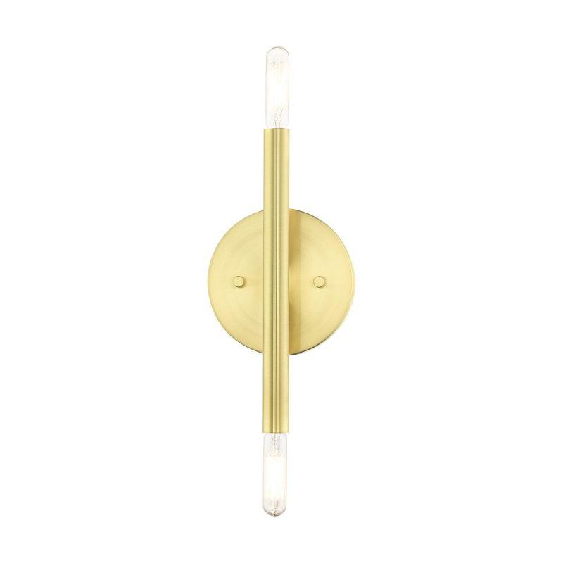 Livex Lighting Copenhagen 2 - Light Wall Light in  Satin Brass