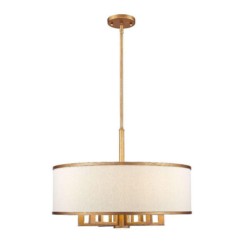 Livex Lighting Park Ridge 6 - Light Chandelier in  Antique Gold Leaf