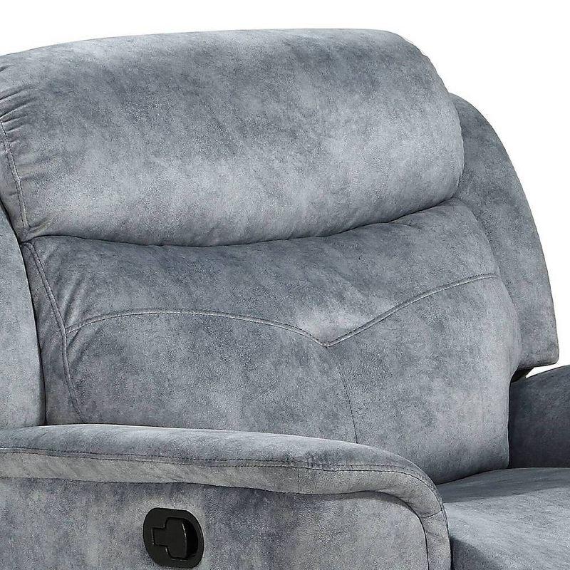 Acme Furniture Mariana Recliner Sofa Silver Gray Fabric