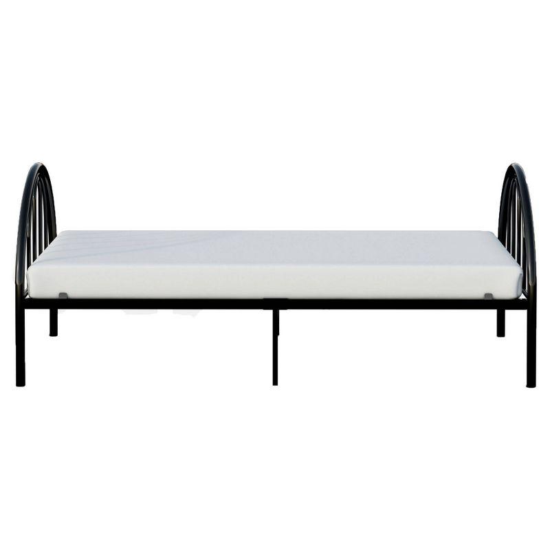 Twin Brooklyn Metal Kids' Bed Black - BK Furniture: Kids Twin Bed Frame, Reinforced Center Support, ASTM Certified