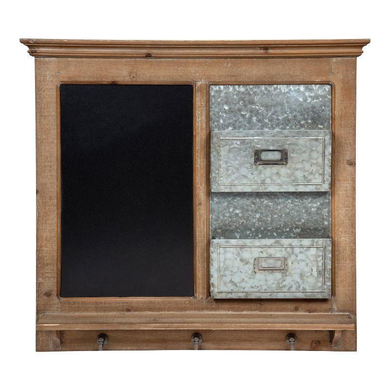 Kate and Laurel Solid Wood Wall Organizer