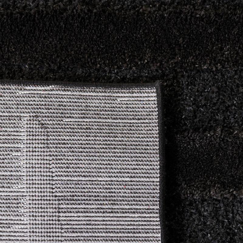 Hi-Lo Shag HLS202 Power Loomed Area Rug - Charcoal - 4'x6' - Safavieh.