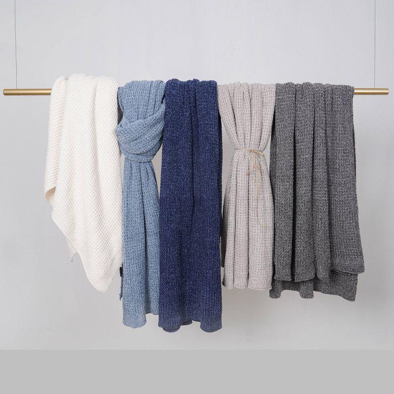 EverGrace Amor Waffle Knitted Throw Blanket