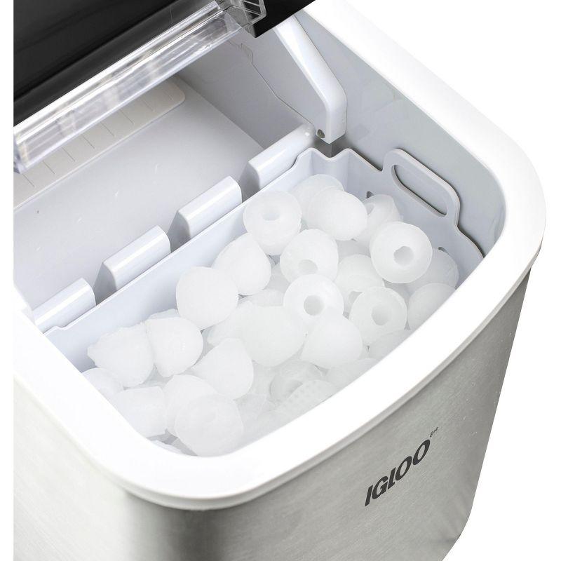 Igloo 26-Pound Automatic Self-Cleaning Portable Countertop Ice Maker Machine With Handle