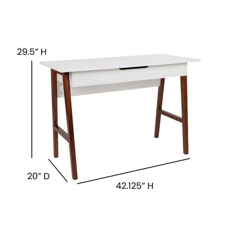 Ferebee Home Office Writing Computer Desk with Drawer - Table Desk