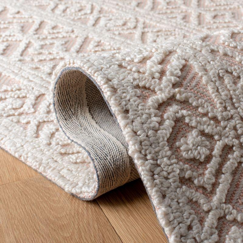 Elegance Trace 8' x 10' Hand-Tufted Wool & Viscose Beige and Pink Rug