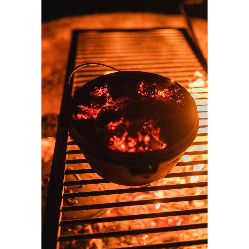 Stansport Preseasoned Cast Iron Flat Bottom Dutch Oven - 1 QT