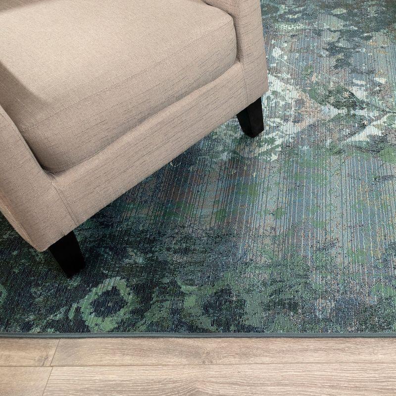 Liora Manne Marina Kermin Indoor/Outdoor Rug Blue 3'3" x 4'11"