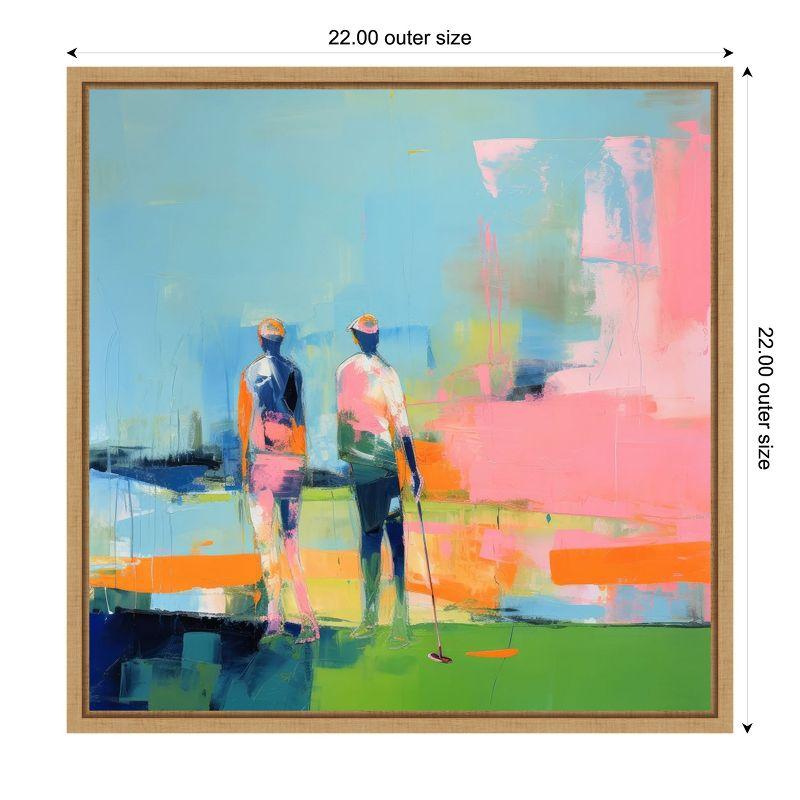 Amanti Art Golf Players I by Irena Orlov Framed Canvas Wall Art