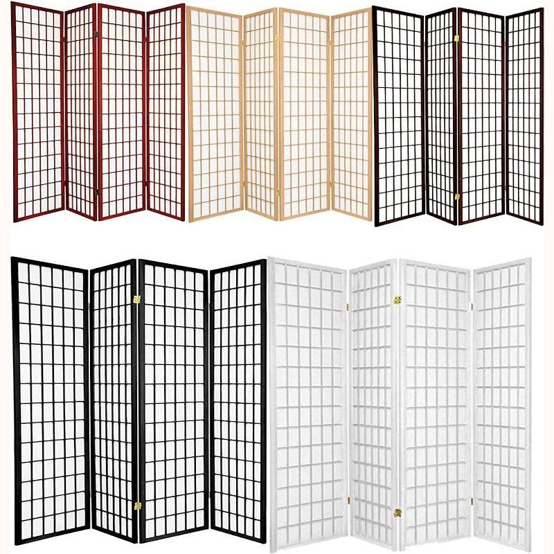 Legacy Decor Room Divider Privacy Screen Partition Shoji Style 6 ft Tall