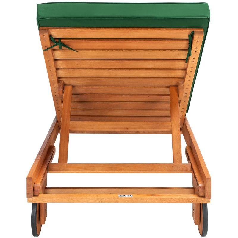 Newport Lounge Chair - Outdoor - PAT7022 - Natural/Green -Safavieh