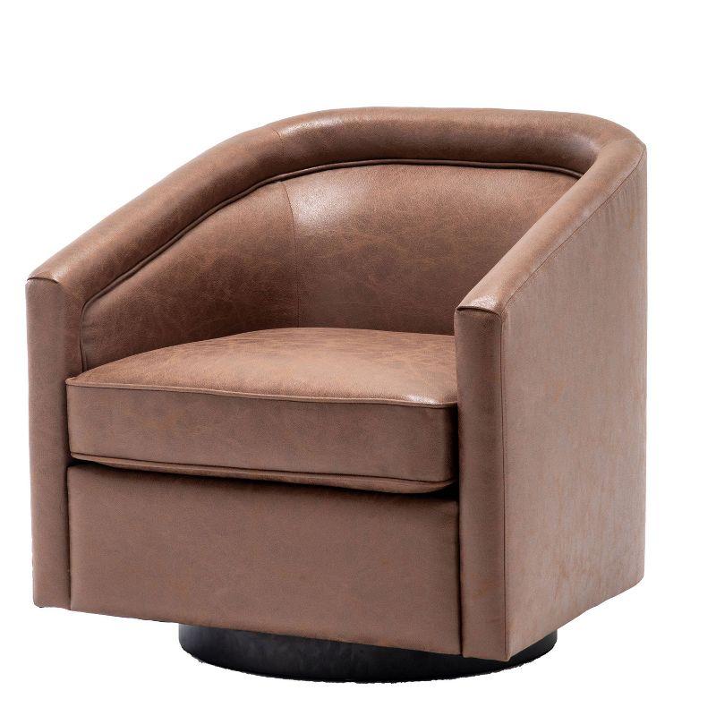 Classic Swivel Barrel Chair - WOVENBYRD