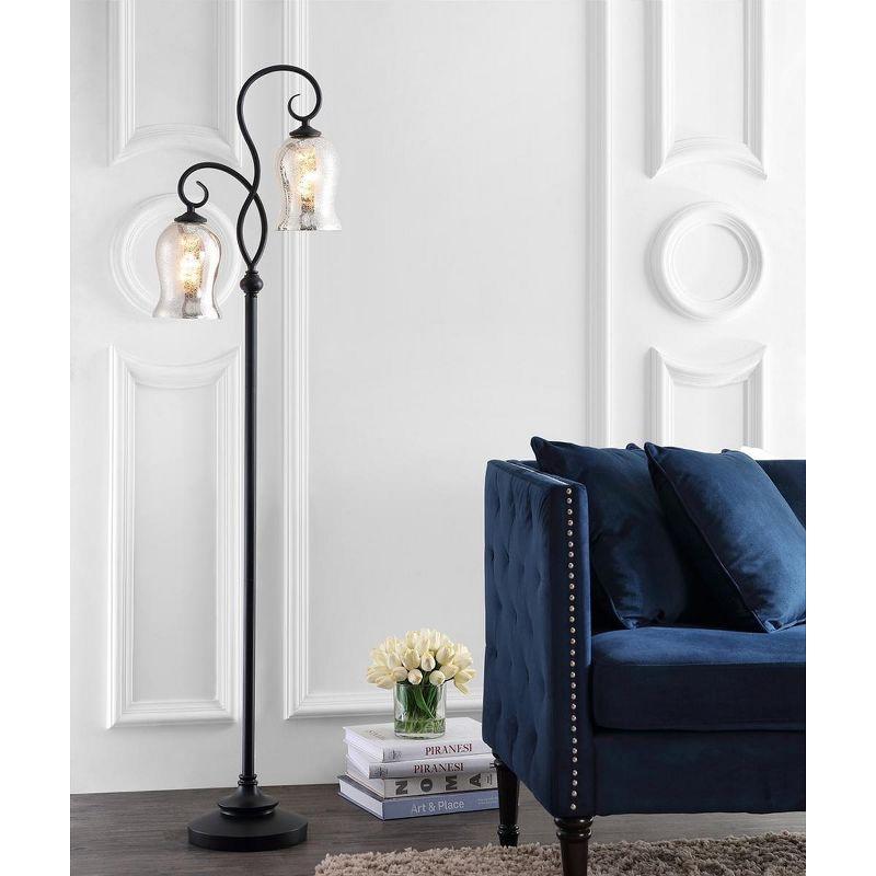 Claudia Floor Lamp - Black - Safavieh