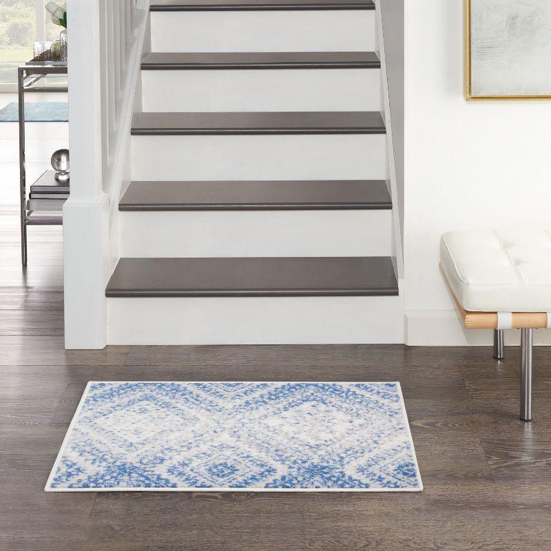 Nourison Whimsicle WHS17 Indoor only Area Rug - Ivory Blue 2' x 3'