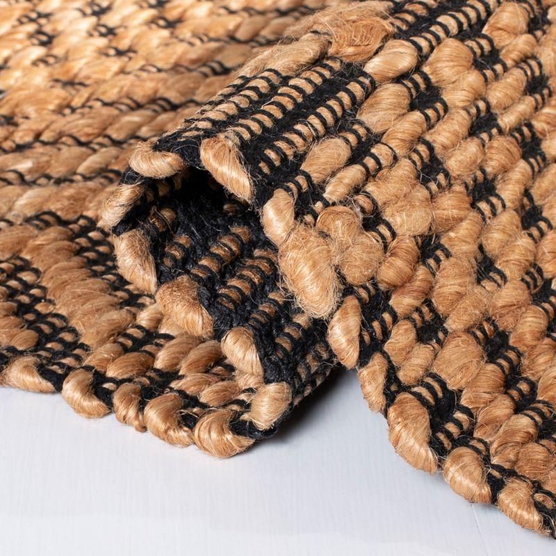 Kilim KLM455 Hand Woven Area Rug - Natural/Black - 5'x8' - Safavieh.