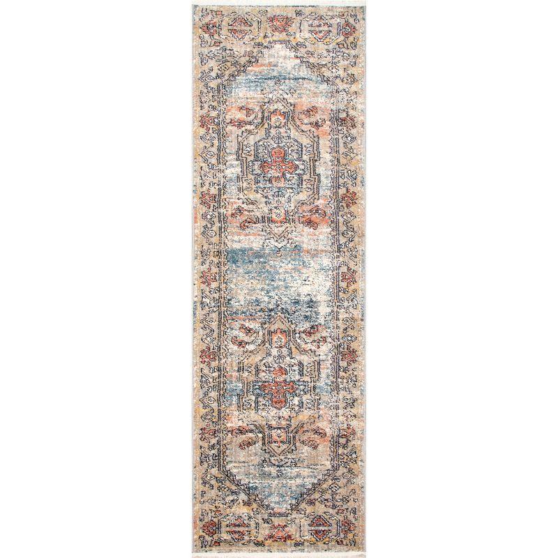 Nuloom Marley Traditional Medallion Fringe Indoor Area Rug