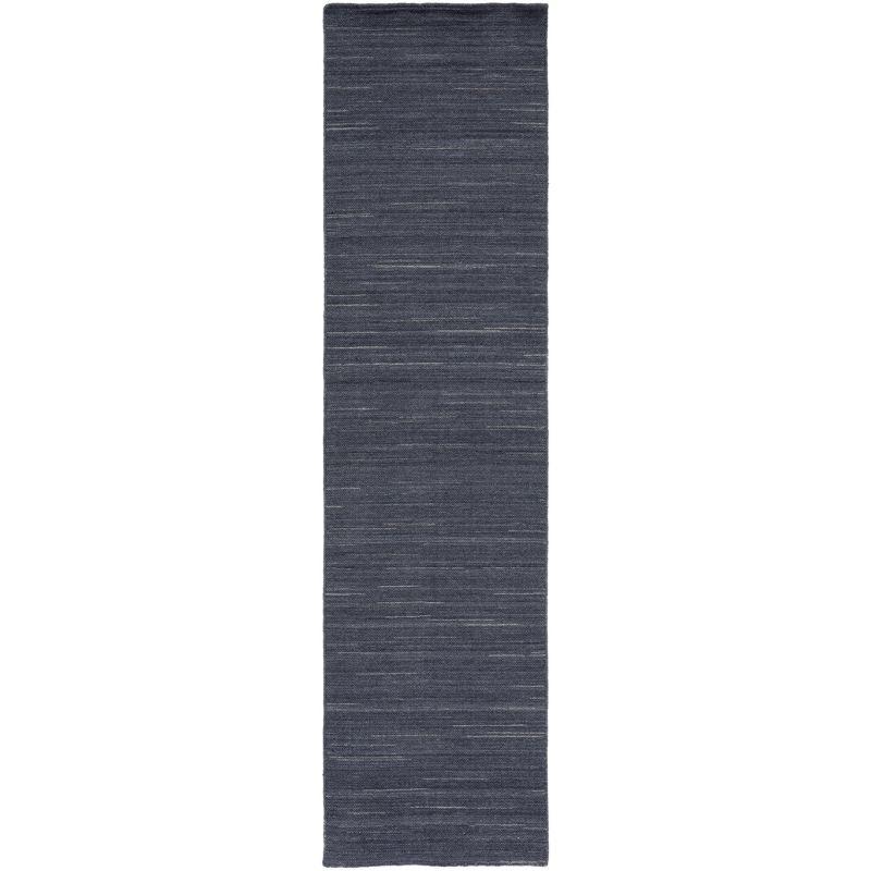 Kilim KLM125 Hand Woven Runner Rug - Dark Grey - 2'3"x9' - Safavieh
