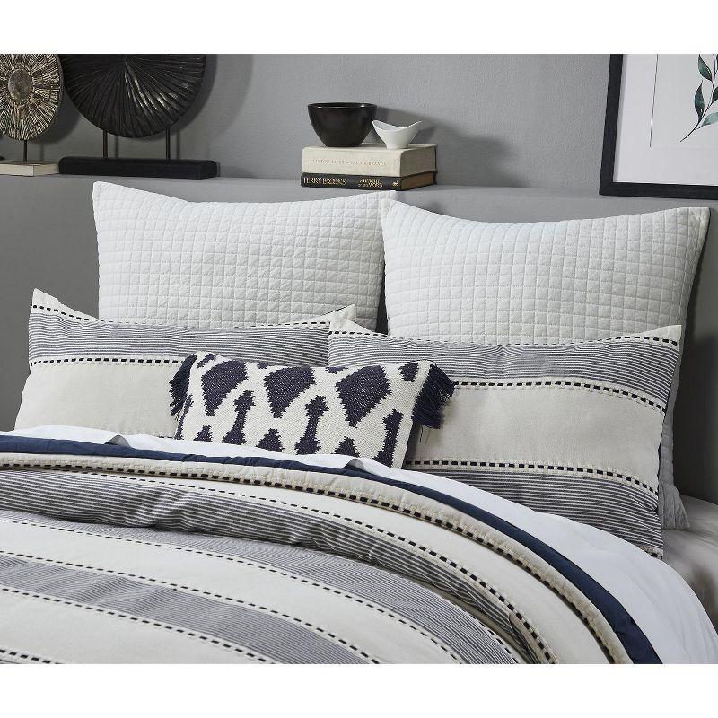 Janson Microfiber / Polyester Jacquard Striped Comforter Set