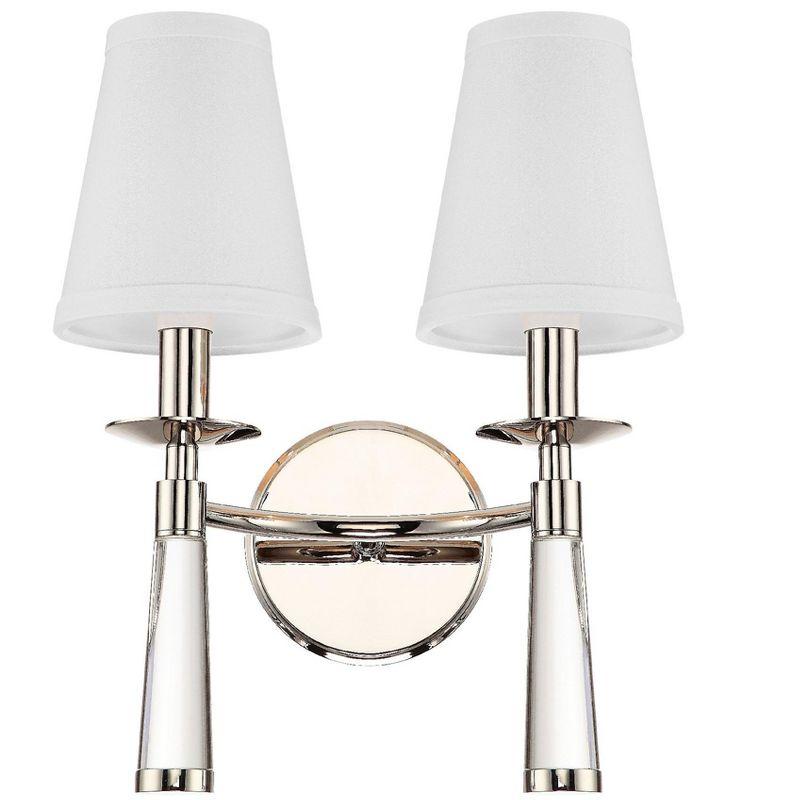 Crystorama Lighting Baxter 2 - Light Sconce in  Polished Nickel