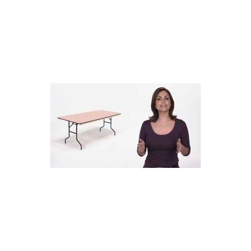 Flash Furniture Marcott Rectangular Wood Folding Event Table by Flash Furniture