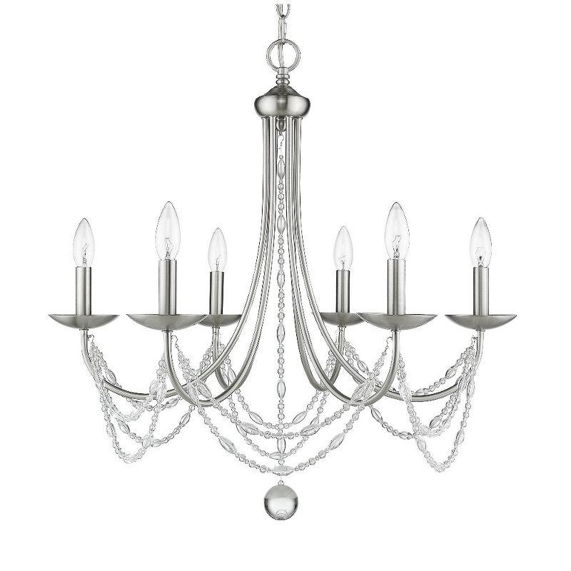 Golden Lighting Mirabella 6-Light Chandelier in Matte Black