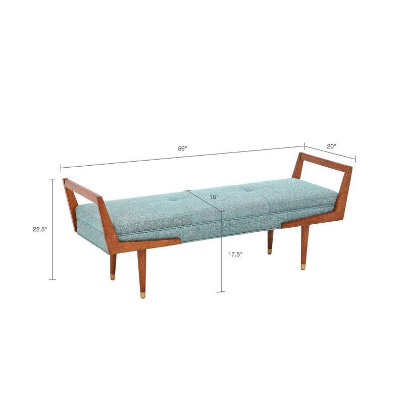 Melbyrn Polyester Upholstered Bench