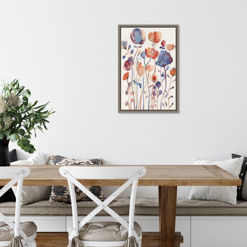 Amanti Art Wild Flowers II by Maya Woods Canvas Wall Art Print Framed 16 x 23-in.