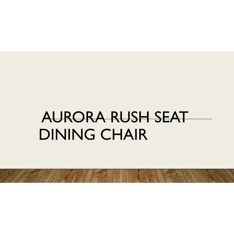 Carolina Living Aurora Rush Seat Dining Chair English Pine and Table: Woven, Ladder-Back, Wood Frame