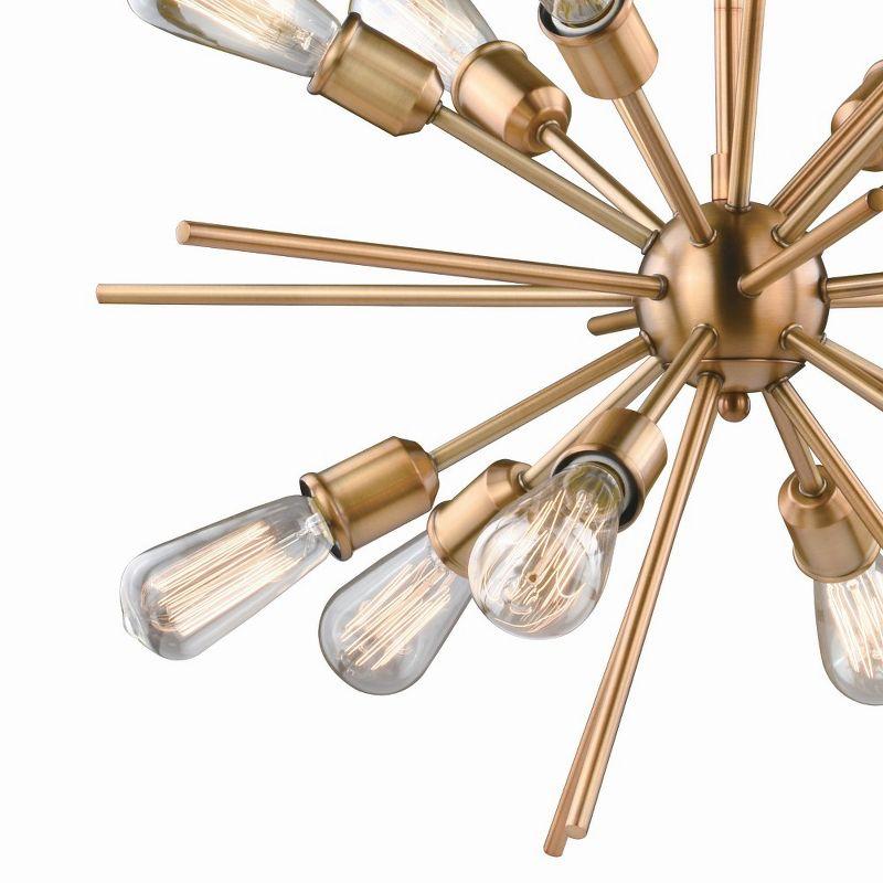 Vaxcel Estelle 12 - Light Pendant in  Natural Brass