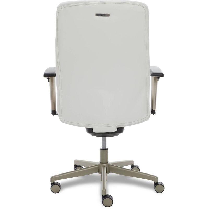 La-Z-Boy Baylor Bonded Leather Adjustable Ergonomic Executive Office Chair with Lumbar Support