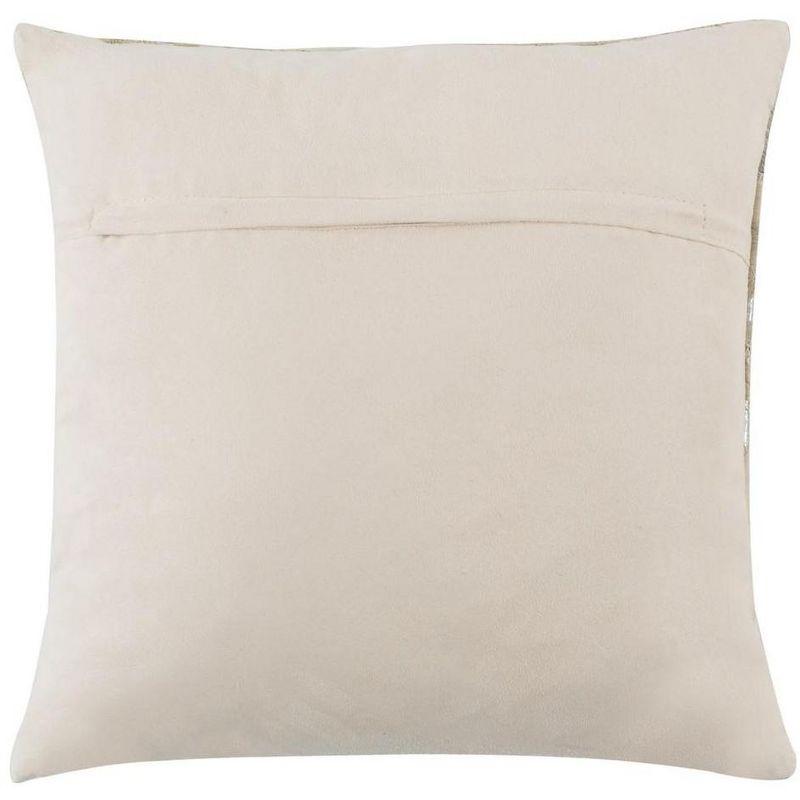 Safavieh Geometric Cowhide Reversible Throw Pillow