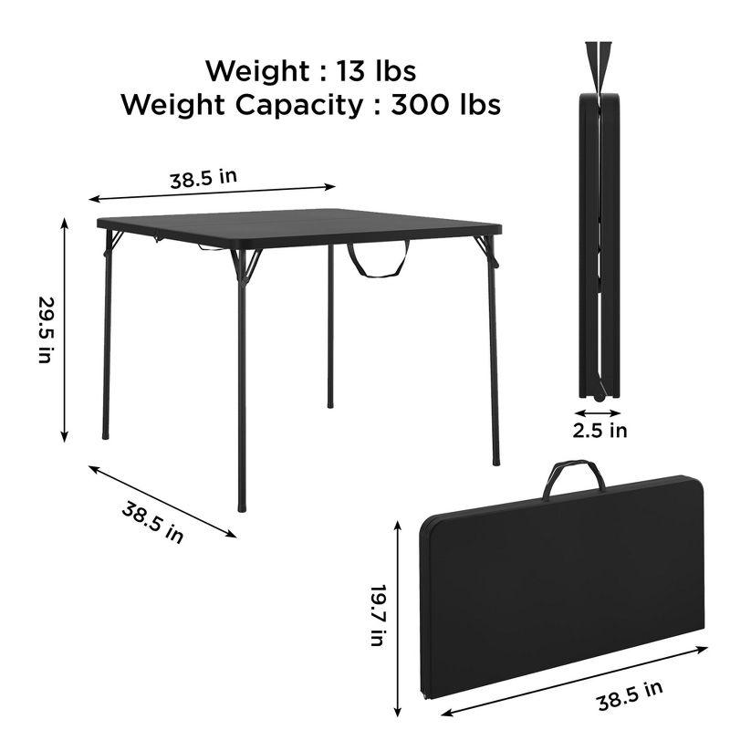 COSCO XL 38.5" Fold-in-Half Card Table w/ Handle