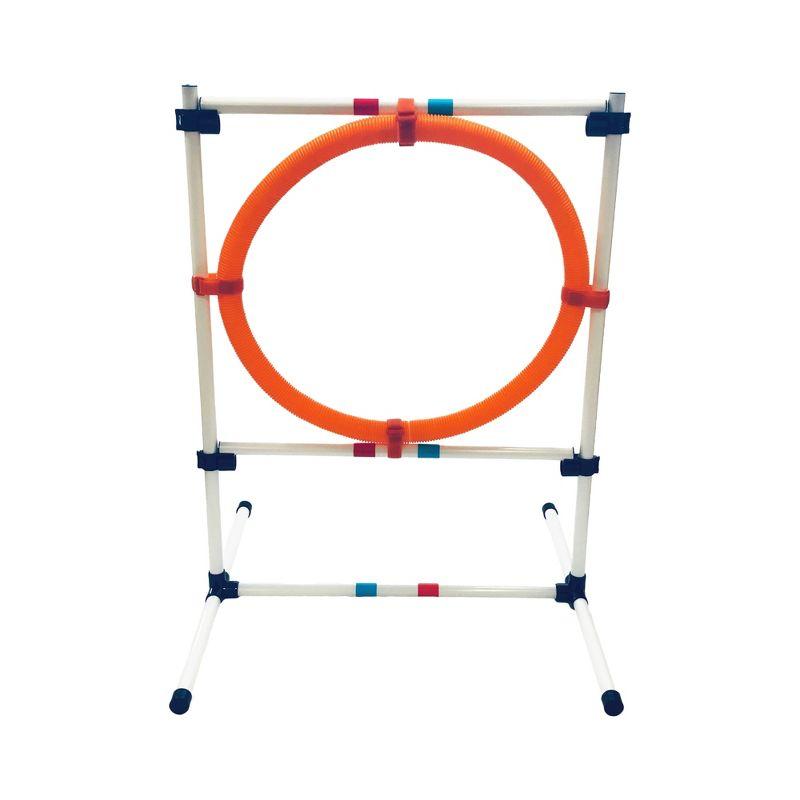 Midlee Dog Agility Beginner Set- Hoop Jump, Weave Poles, and Bar Jump