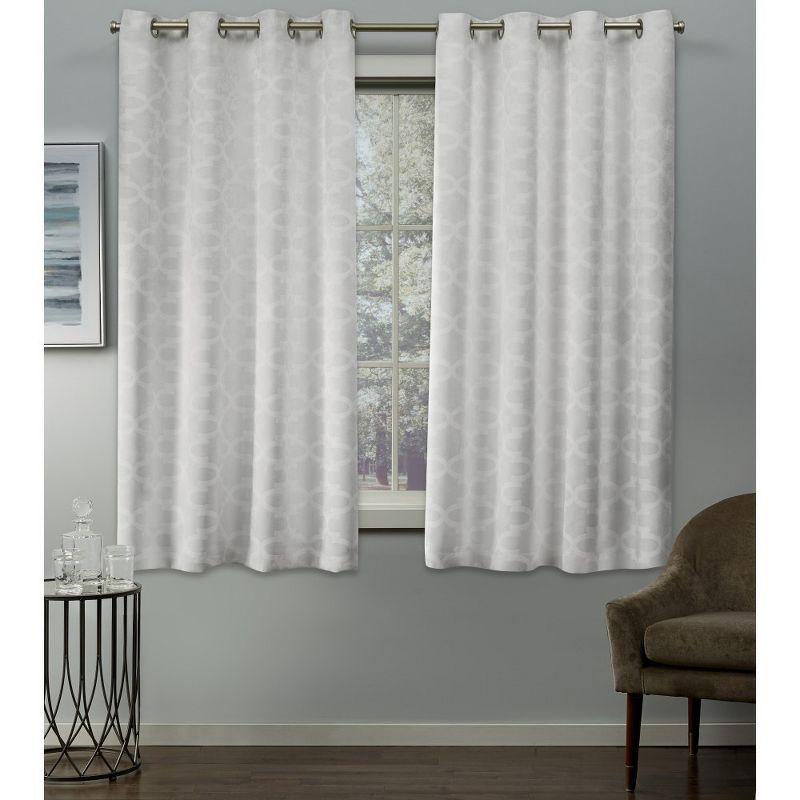 Taupe Blackout Grommet Top Window Curtain Panels