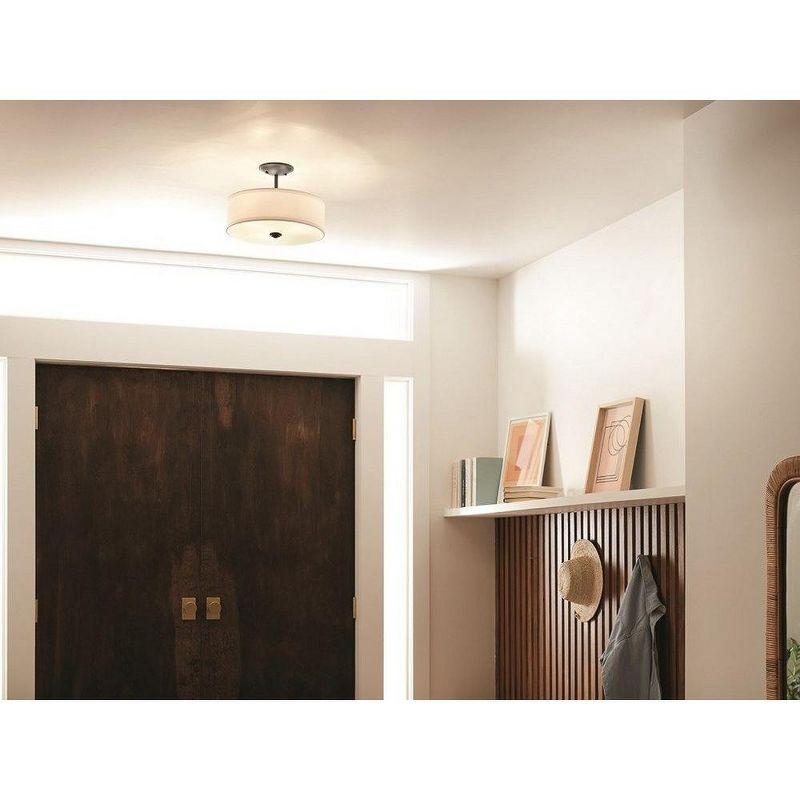 Kichler Lighting Shailene 3 - Light Semi-Flush Mount in  Black