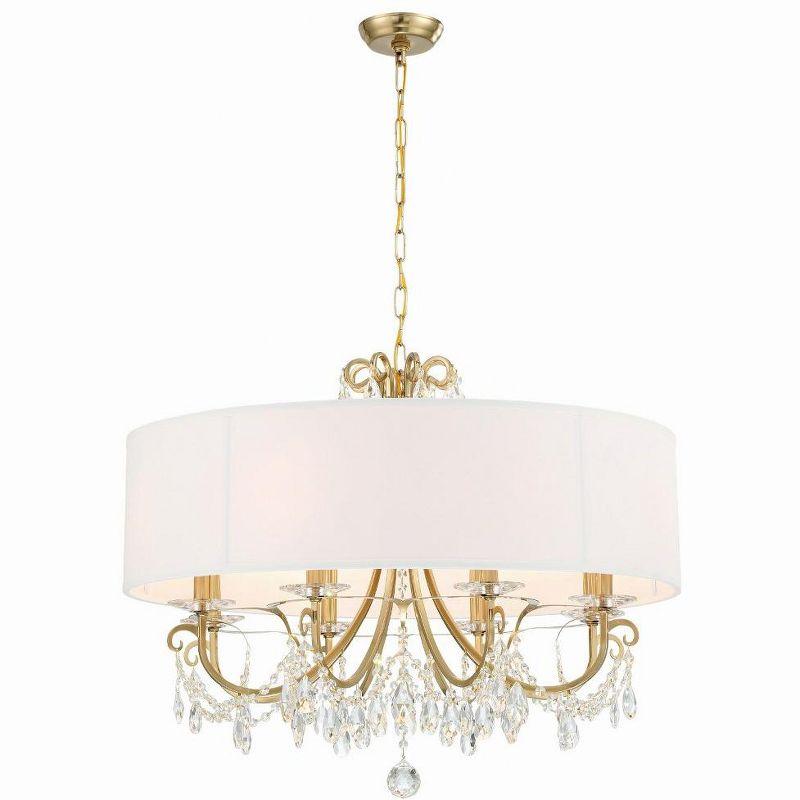 Crystorama Lighting Othello 8 - Light Chandelier in  Vibrant Gold