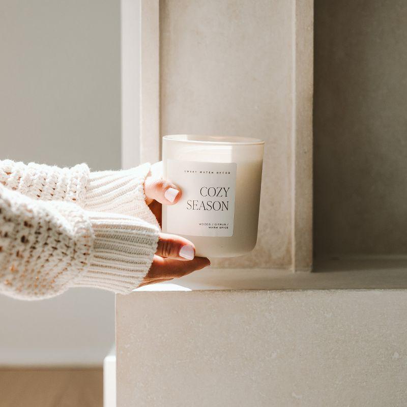 Sweet Water Decor Cozy Season 15oz Tan Matte Jar Candle