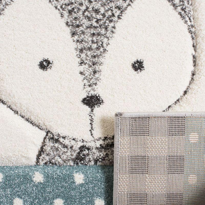 Carousel Kids  CRK188 Loomed Indoor Accent Rug - Grey/Ivory - 3'3"x5'3" - Safavieh