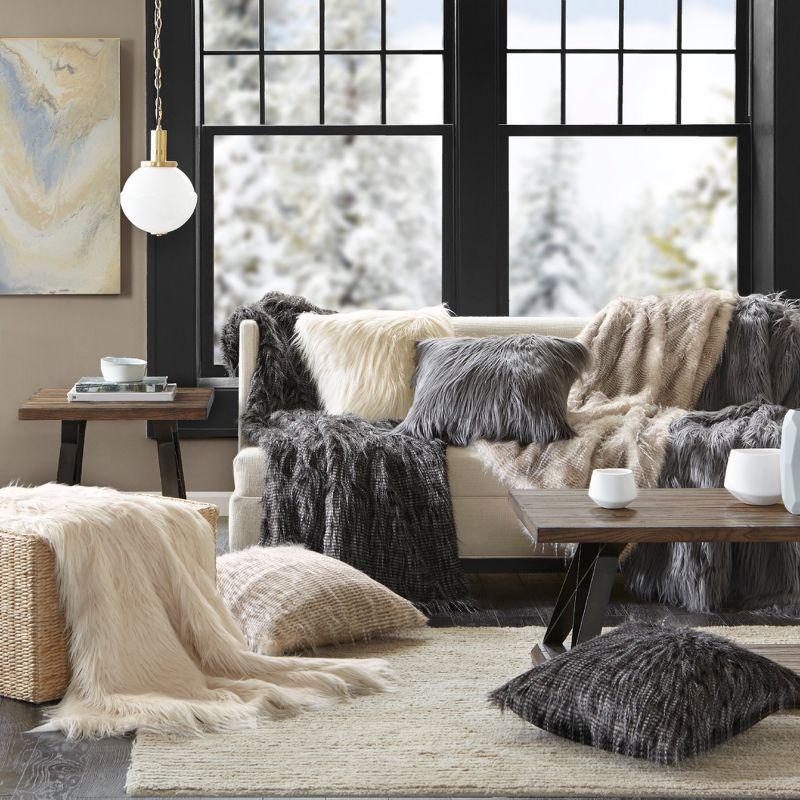 Adelaide 50"x60" Reversible Luxury Faux Fur Throw Blanket