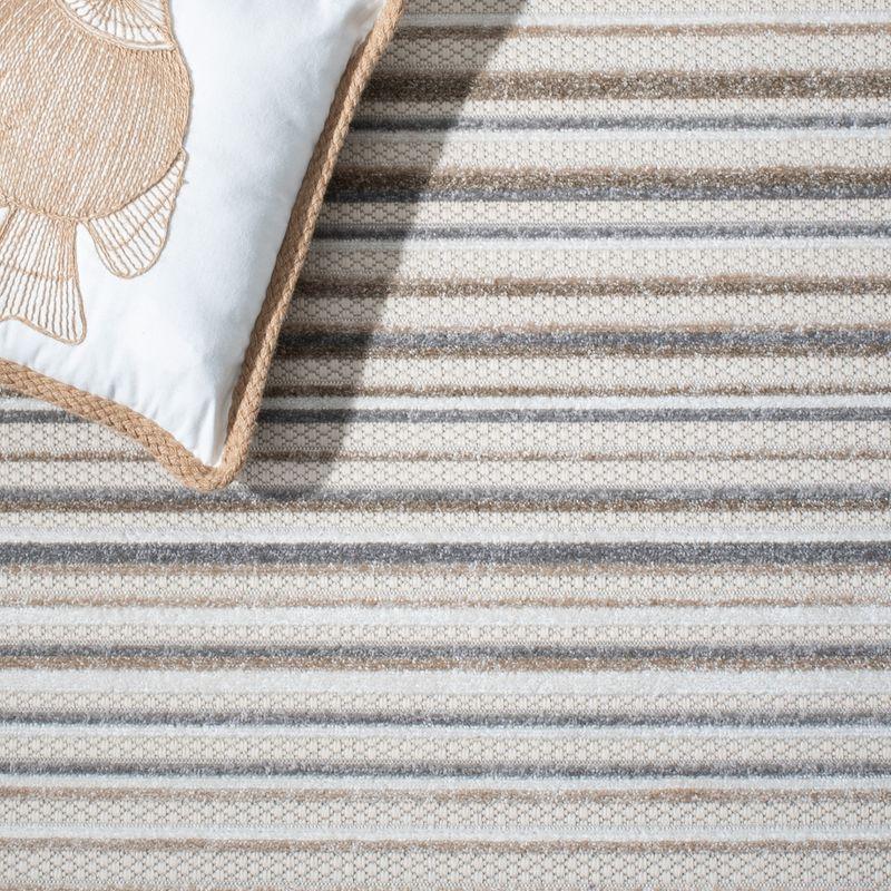 Cabana CBN323 Loomed Indoor Area Rug - Ivory/Grey - 8'x10' - Safavieh