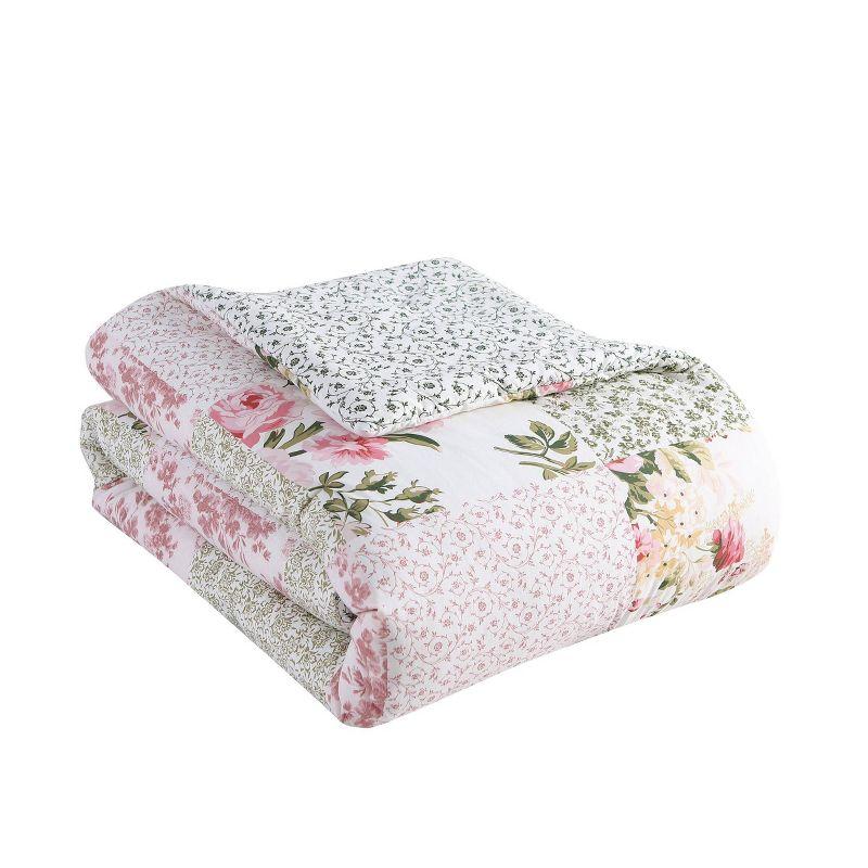 Laura Ashley Ailyn Cotton Pink Comforter Bonus Set